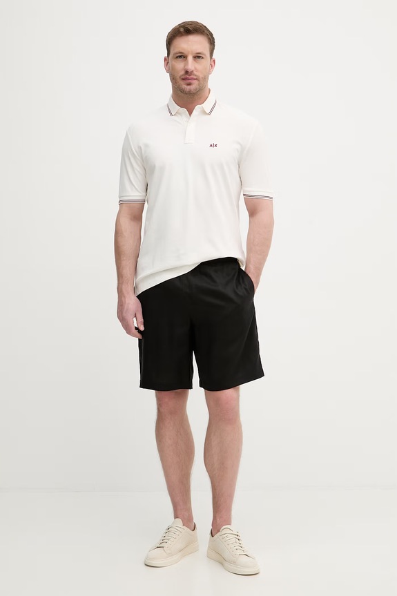 Armani Exchange šortky pánske z lyocellu XM002299.AF22715 čierna SS26