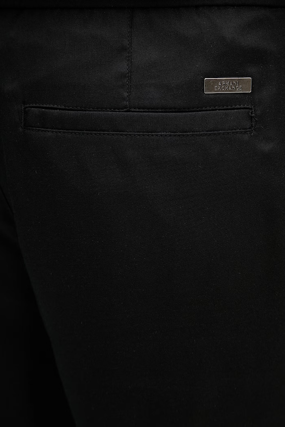 Armani Exchange šortky pánske z lyocellu čierna XM002299.AF22715