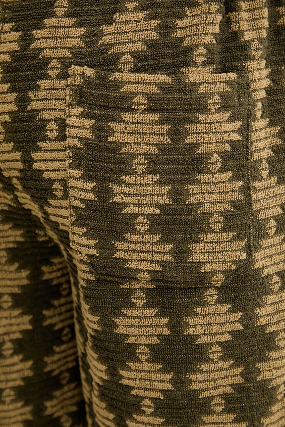 OAS pantaloni scurți de trening pentru bărbați, din bumbac verde 201002.2014