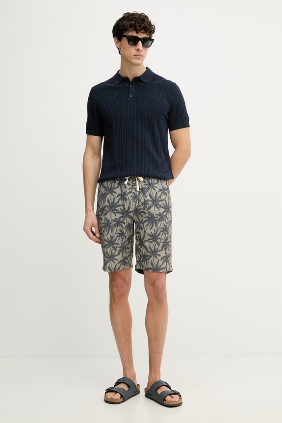 Joop! pantaloni scurți pentru bărbați, cu lyocell 30102896 gri SS26