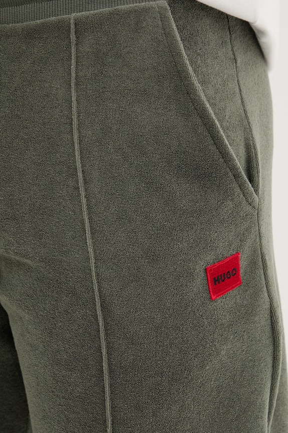 HUGO pantaloni scurți de loungewear pentru bărbați, din bumbac TERRANCE SHORTS verde 50559743