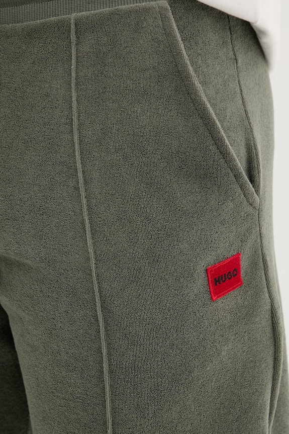 HUGO pantaloni scurți de loungewear pentru bărbați, din bumbac TERRANCE SHORTS verde 50559743