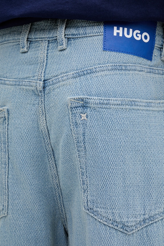 HUGO Blue kratke hlače za muškarce od pamuka MASON/S plava 50555976