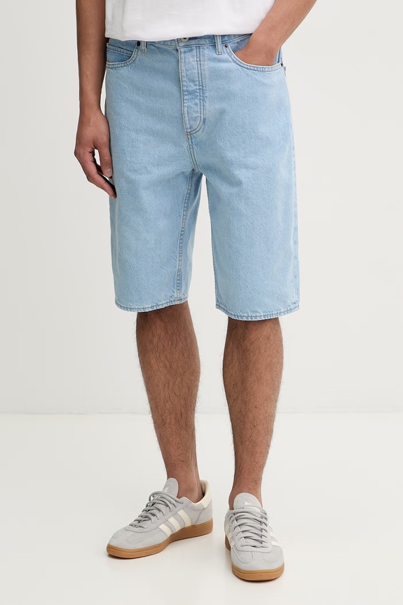 HUGO Blue szorty męskie jeansowe Skate shorts niebieski 50555994