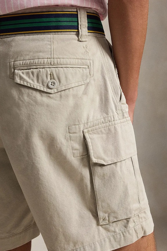 Abbigliamento Polo Ralph Lauren pantaloncini in cotone RUGGED TWILL-GELLAR 710964027004 verde