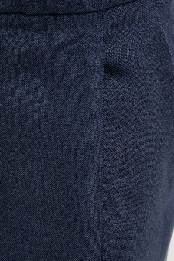 HUGO kratke hlače muške od lana Felino262X mornarsko plava 50560371