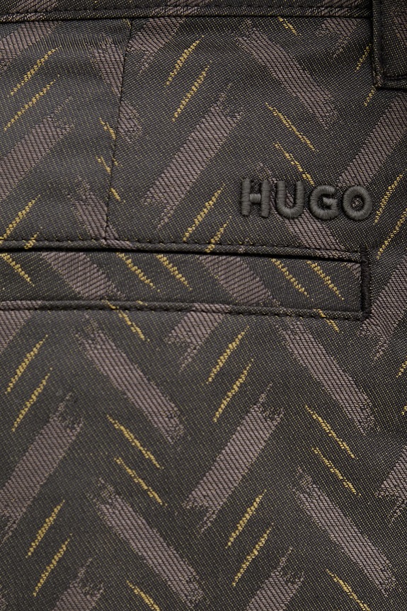 HUGO szorty męskie z dodatkiem wełny Cino262SF1 szary 50556915