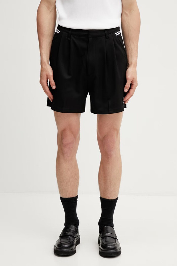 Fred Perry x Kris Van Assche елегантні шорти з віскозою чоловічі чорний ST2104