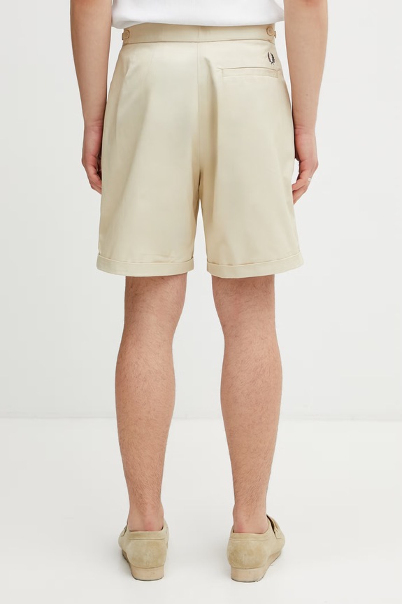 Îmbrăcăminte Fred Perry pantaloni scurți din bumbac pentru bărbați S2301 bej
