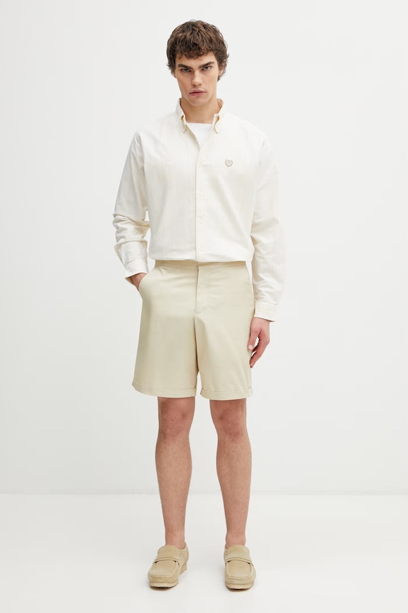 Fred Perry szorty męskie bawełniane S2301 beżowy