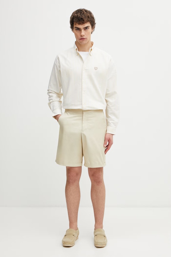 Fred Perry pantaloni scurți din bumbac pentru bărbați S2301 bej