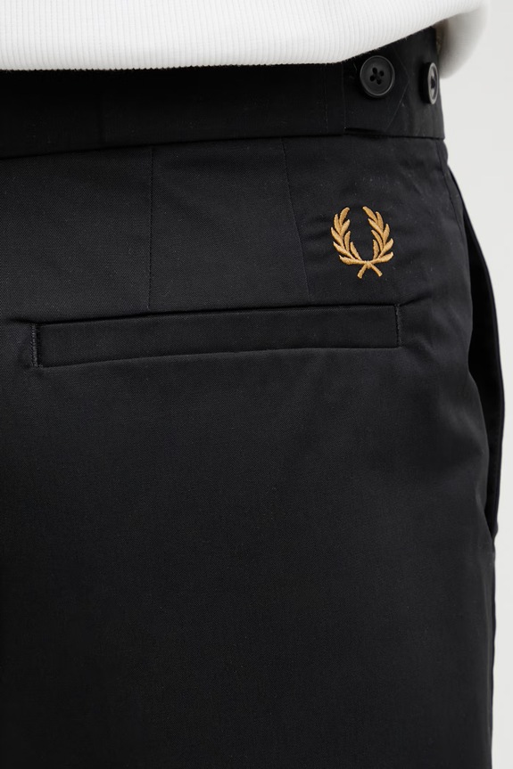 Fred Perry pantaloni scurți din bumbac pentru bărbați negru S2301