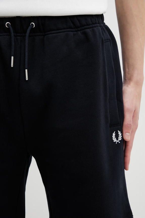 Fred Perry szorty dresowe bawełniane męskie granatowy S8505