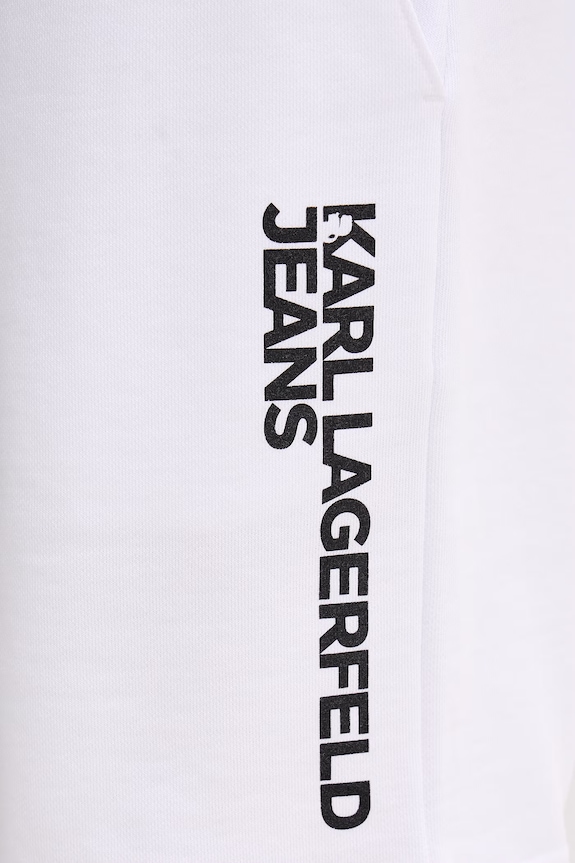 Karl Lagerfeld Jeans szorty dresowe męskie bawełniane biały A2M10166