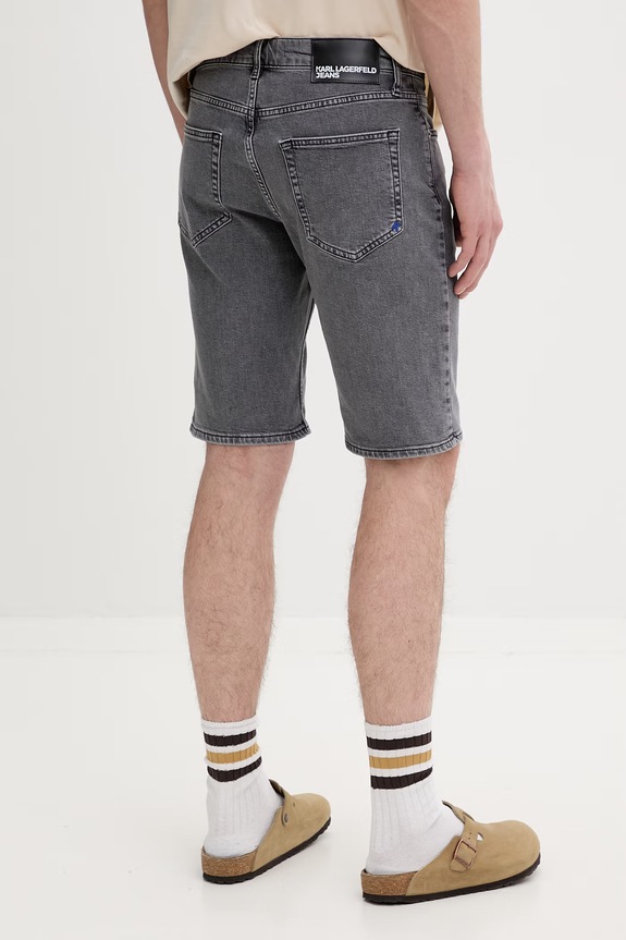 Abbigliamento Karl Lagerfeld Jeans pantaloncini da uomo in jeans B2M10050 grigio