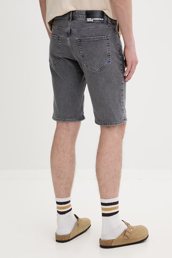 Abbigliamento Karl Lagerfeld Jeans pantaloncini da uomo in jeans B2M10050 grigio