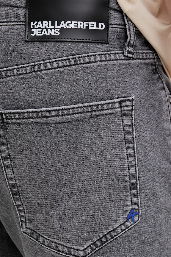 Karl Lagerfeld Jeans pantaloncini da uomo in jeans grigio B2M10050