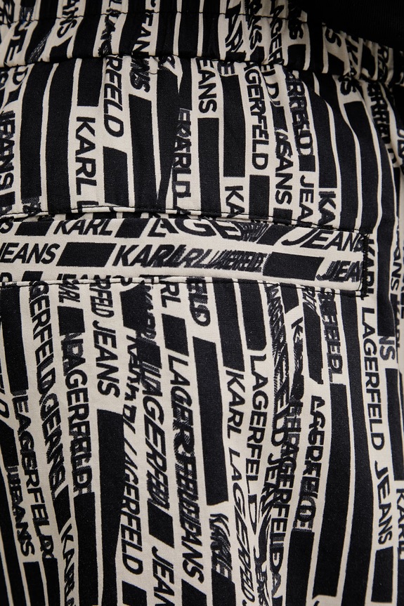 Karl Lagerfeld Jeans šortky pánske bavlnené čierna B2M10053