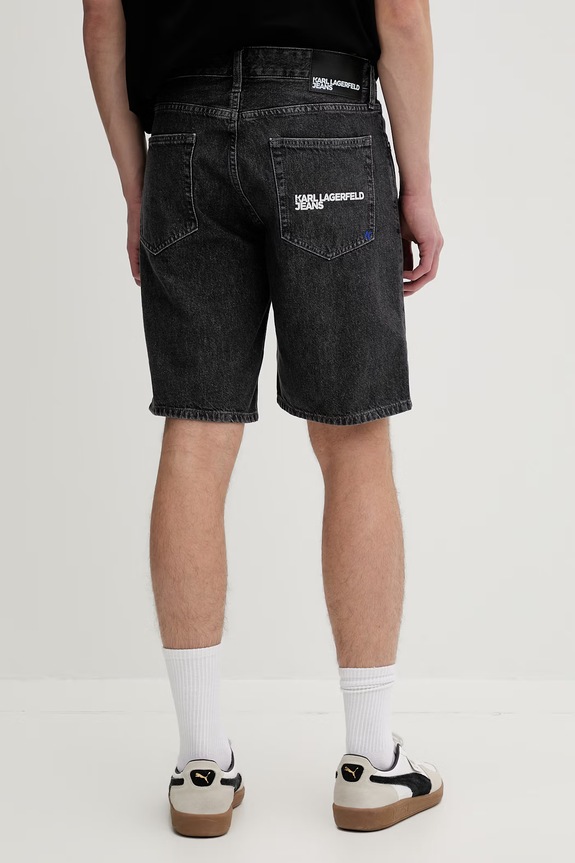 Odzież Karl Lagerfeld Jeans szorty męskie jeansowe B2M10077 szary