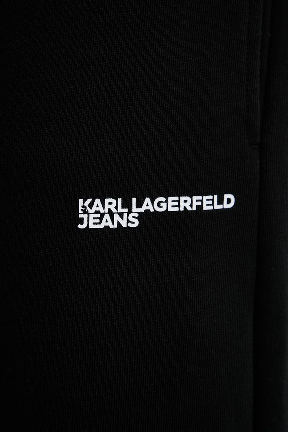 Karl Lagerfeld Jeans Σορτς επίσημα Ανδρικά βαμβακερά μαύρο B2M10148