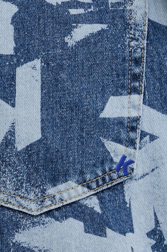Karl Lagerfeld Jeans pantaloncini da uomo in jeans blu B2M10140