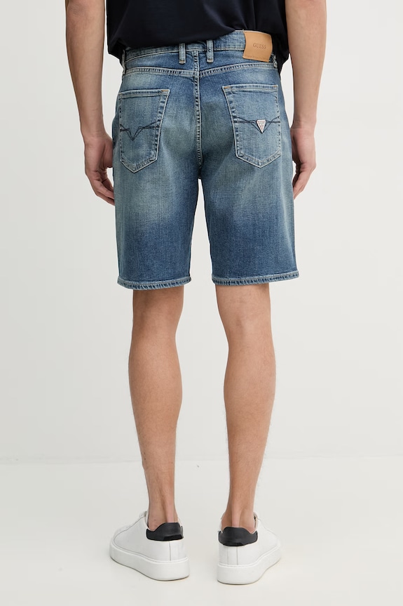 Îmbrăcăminte Guess pantaloni scurți pentru bărbați, cu bumbac M6GD27.D0777 albastru