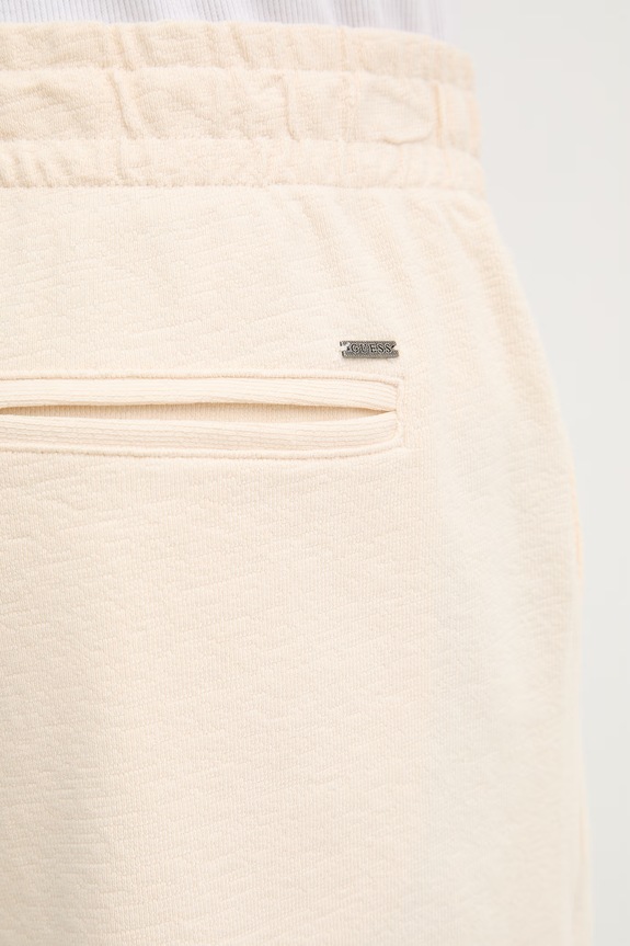 Guess pantaloni scurți bărbătești din bumbac bej M6GD16.K3088