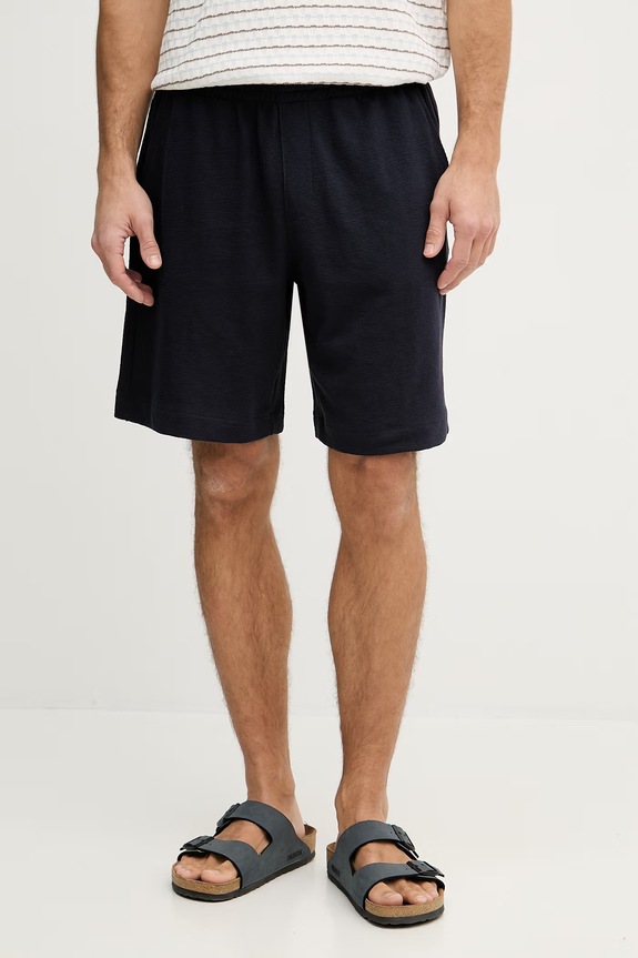 Guess pantaloni scurți bărbați din bumbac bleumarin M6GD16.K3088