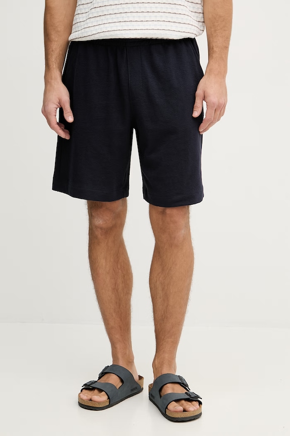 Guess pantaloni scurți bărbați din bumbac bleumarin M6GD16.K3088