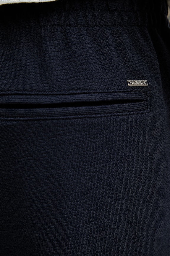 Guess pantaloni scurți bărbați din bumbac bleumarin M6GD16.K3088