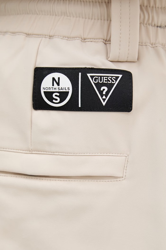 Guess szorty męskie x North Sails beżowy M6GD36.W2169