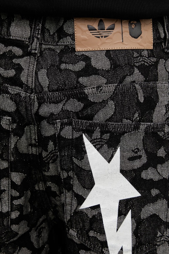 adidas Originals x BAPE denim shorts KF4917 black