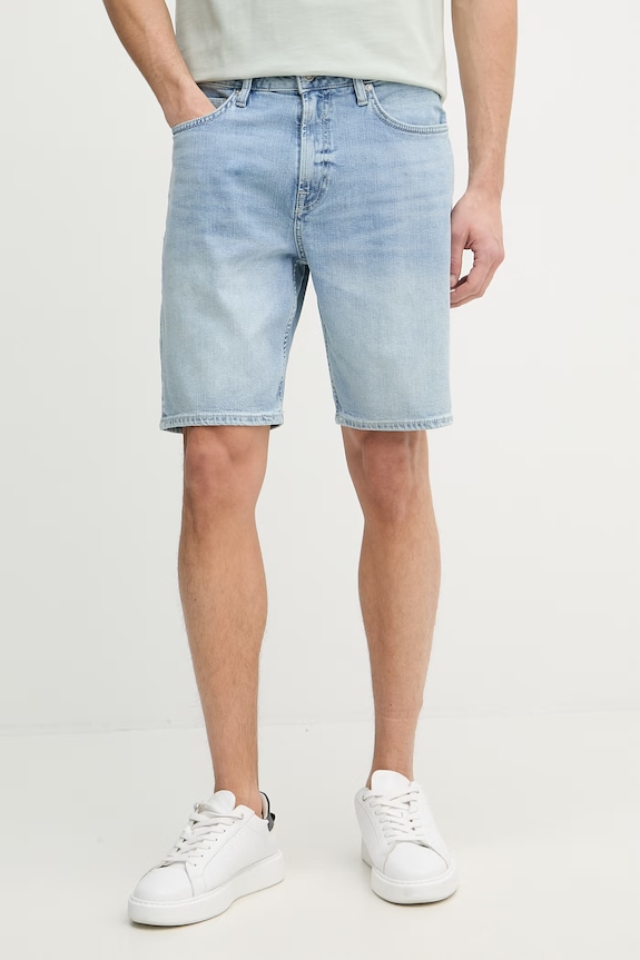 Guess szorty męskie z bawełną RODEO niebieski M6GD27.D0778