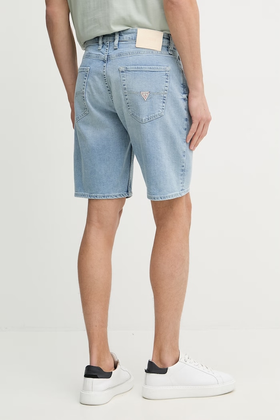 Odzież Guess szorty męskie z bawełną RODEO M6GD27.D0778 niebieski
