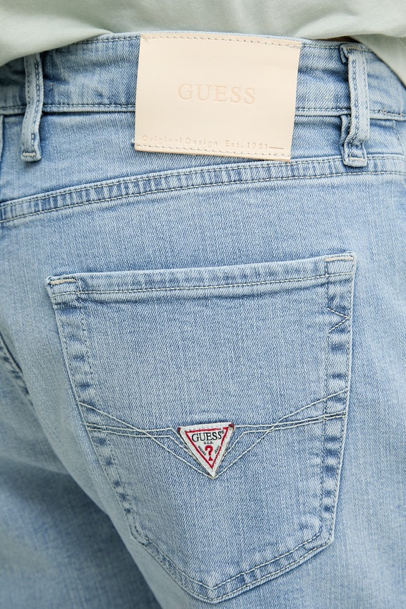 Guess szorty męskie z bawełną RODEO niebieski M6GD27.D0778