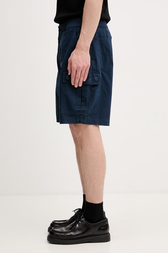 By Parra Cargo stuff szorty cargo bawełniane męskie 55330 niebieski SS26