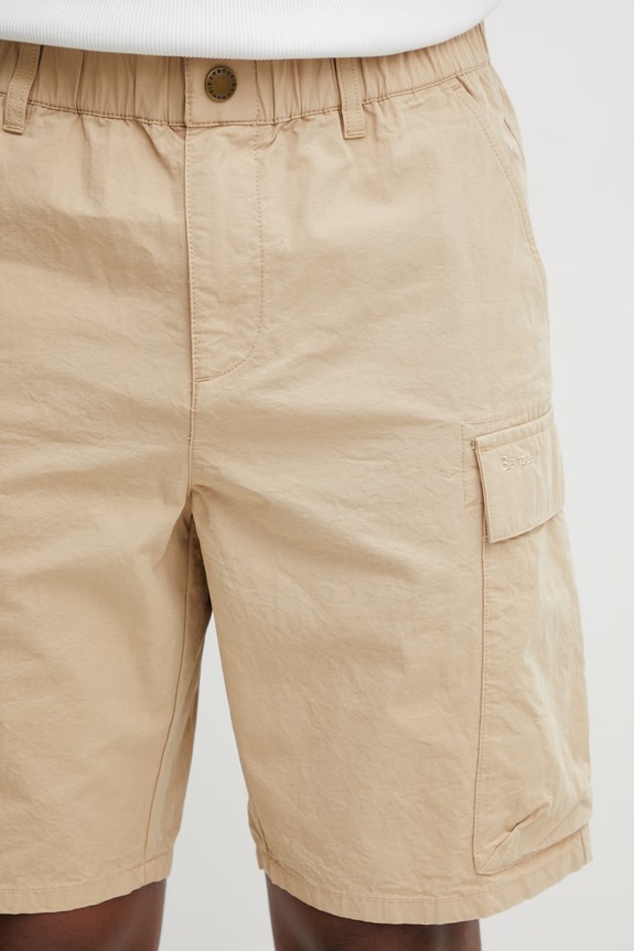 Barbour MST0076TA71 pantaloni scuți cargo din bumbac pentru bărbați verde MST0076TA71