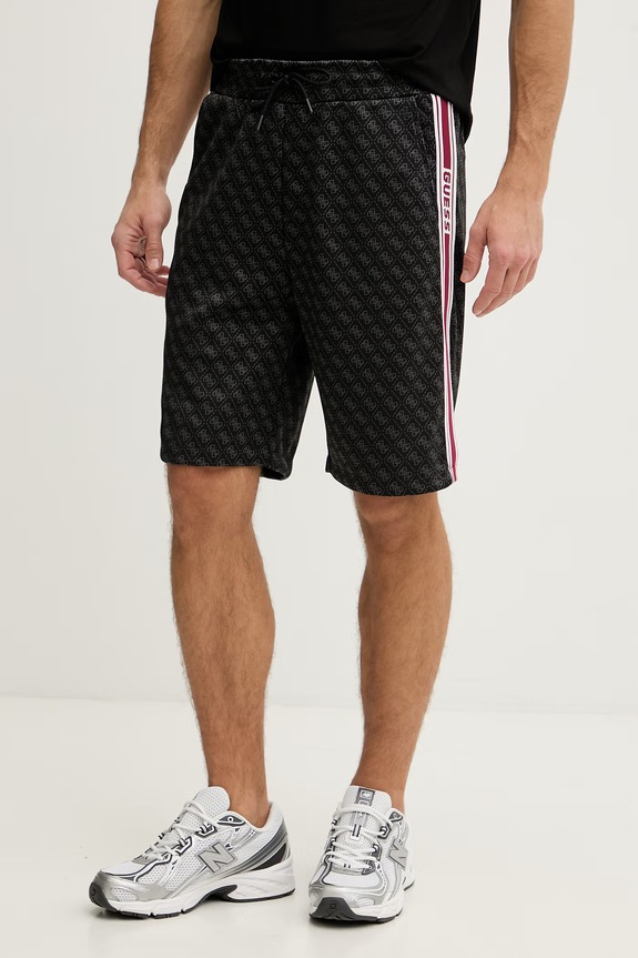 Guess Pantaloni scurți bărbați PARIMO negru Z6GD12.K3220