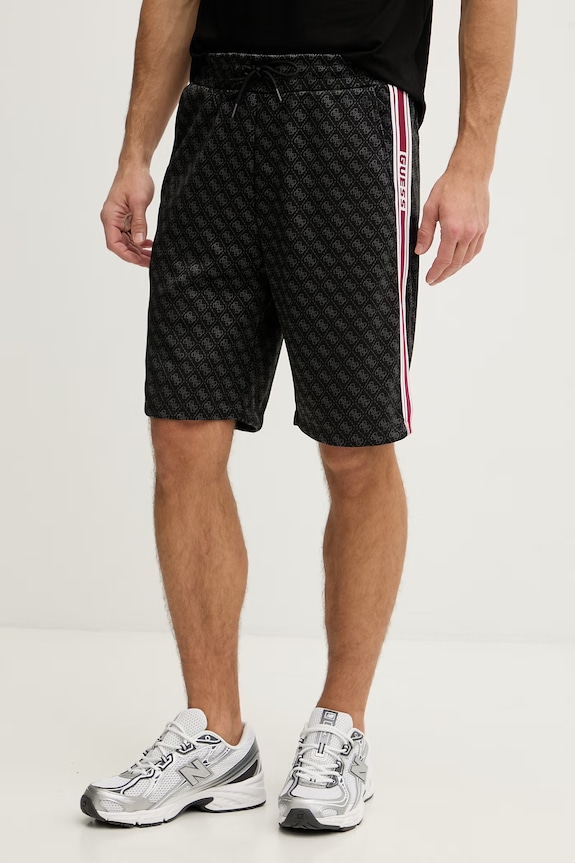 Guess Pantaloni scurți bărbați PARIMO negru Z6GD12.K3220
