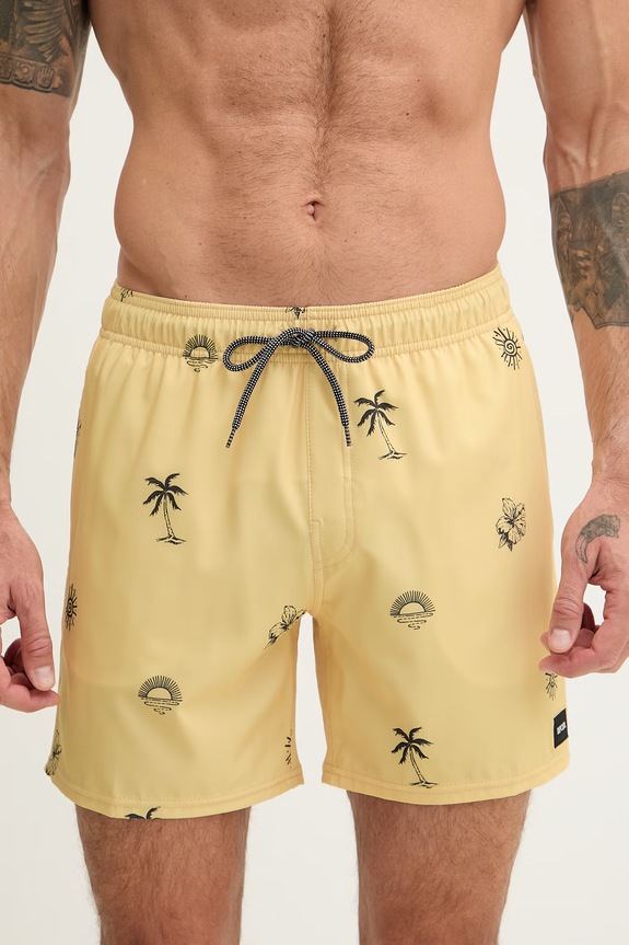 Rip Curl pantaloni scurți de baie pentru bărbați SESSIONS VOLLEY 0EKMBO galben SS26
