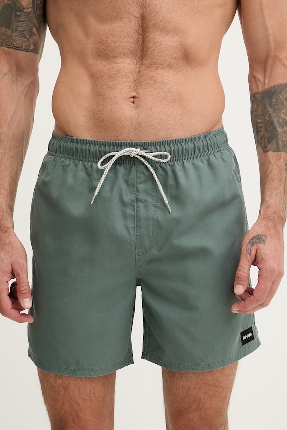 Rip Curl koupací šortky pánské OFFSET VOLLEY 0ENMBO zelená SS26