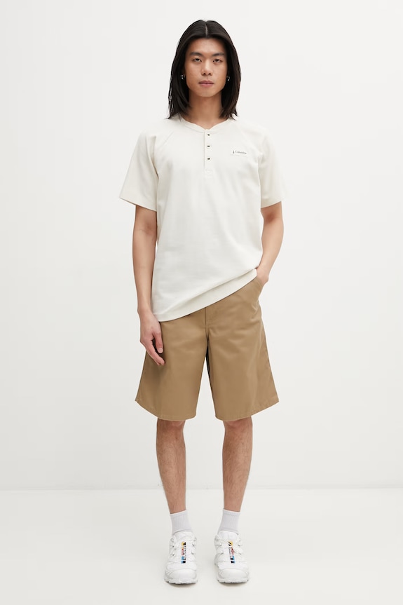 Carhartt WIP Simple Short pantaloni scurți cu bumbac pentru bărbați I034912.8Y02 bej