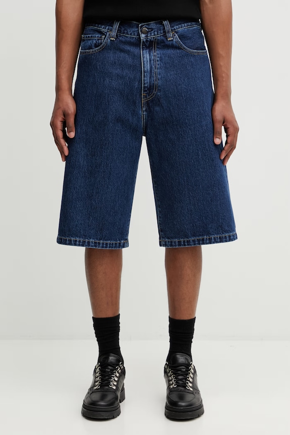 Carhartt WIP Langdon Short pantaloni scurți denim pentru bărbați albastru I036587.106