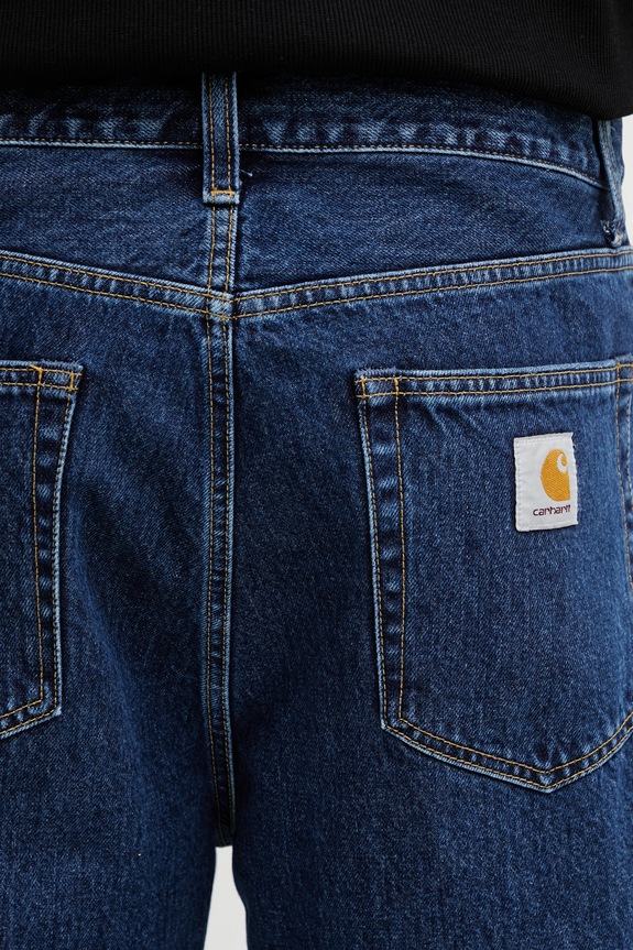 Carhartt WIP Langdon Short pantaloni scurți denim pentru bărbați albastru I036587.106