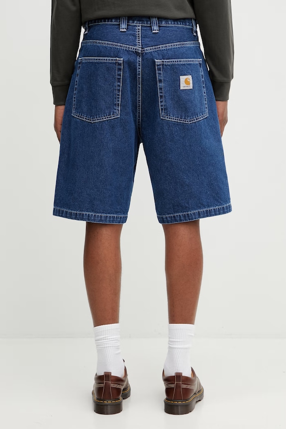 Îmbrăcăminte Carhartt WIP Brandon Short pantaloni scurți din denim pentru bărbați I036543.106 albastru