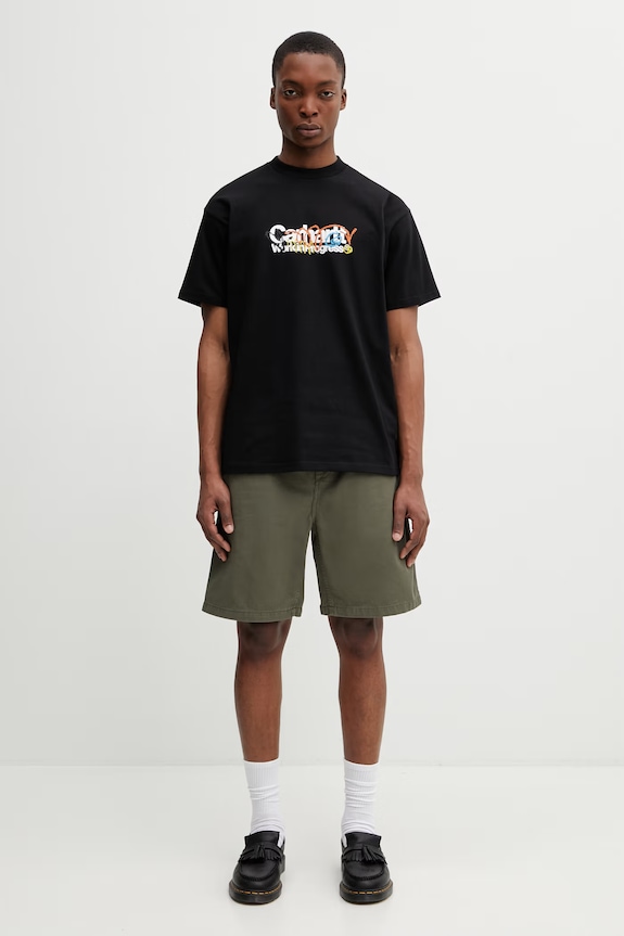 Carhartt WIP Flint Short шорти бавовняні чоловічі I030480.11GD зелений