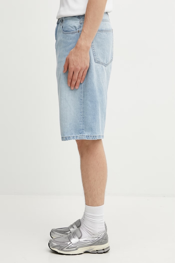 Carhartt WIP Landon Short pantaloni scurți din bumbac pentru bărbați I030469.01WU albastru SS26