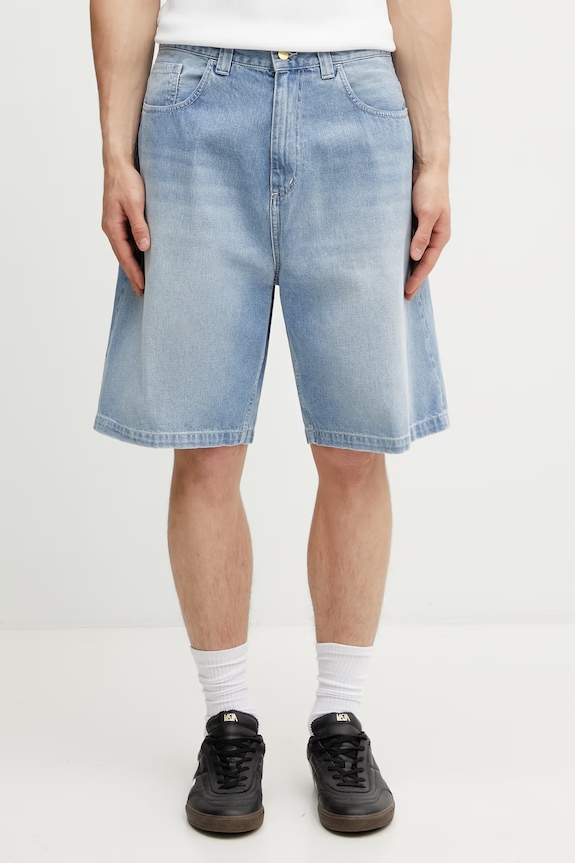 Carhartt WIP Brandon Short pantaloni scurți din bumbac pentru bărbați albastru I036543.01ZO