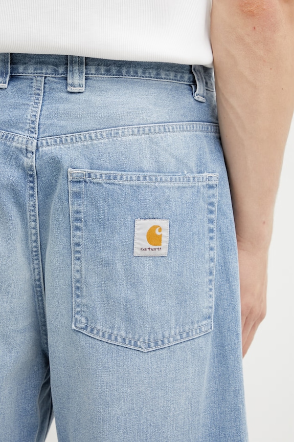 Carhartt WIP Brandon Short pantaloni scurți din bumbac pentru bărbați albastru I036543.01ZO