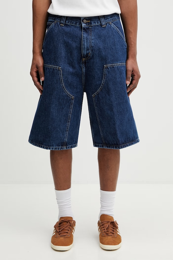 Carhartt WIP OG Double Knee Short pantaloni scurți denim pentru bărbați albastru I036590.106